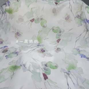 2024 Antique Ink Painting Chinese Style Tencel Fabric Tencel Polyester Printed Cheongsam Chinese Clothes Draping Hair Accessories Fabric