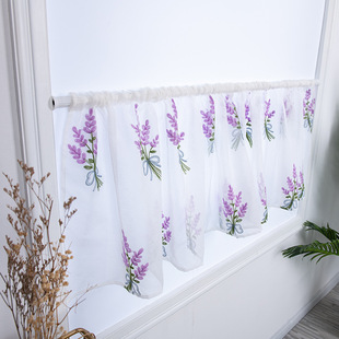 Foreign trade ebay Amazon cross-border explosive window screen fresh study embroidered curtains finished wholesale light opaque