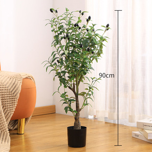 Simulation olive tree green plant floor decoration green plant fake olive tree potted cross-border Amazon hot manufacturers batch