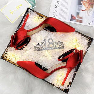 High-heeled shoes for women 2024 new design niche pointed stiletto heel black single-layer shoes sexy bow wedding shoes for women