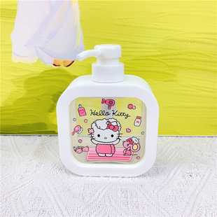 Girl's Heart Body Soap Shampoo Bottled Cartoon Fishman Kulomi Press Lotion Bottle Cute Empty Bottle