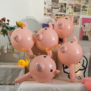 2025 new net red luminous wave ball transparent stall gift goods wholesale stall balloon lights cartoon