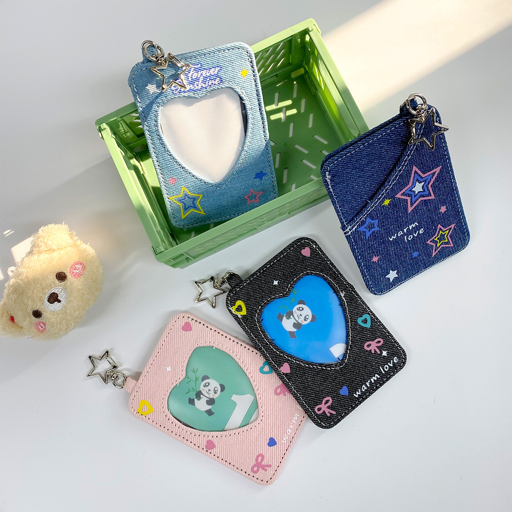 2026 Cowboy Star Hard Card Holder High-Value Y2K Style Fan Card Holder Pendant Polaroid Keychain Decoration