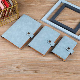 Business loose-leaf notebook a5 office notepad imitation leather simple buckle hand book detachable notebook