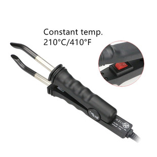 Factory wholesale black hair receiver constant temperature adjustment 618 pliers clip tool Europe and the United States plug LOOF speed hot glue hair