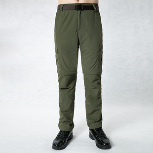 Factory Direct supply cross-border plus size combat pants summer thin detachable two-section quick-drying pants men's and women's hiking pants