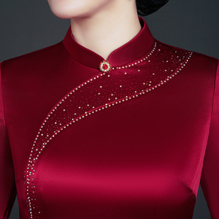 Cheongsam платье высокого класса счастливый мать-в-законе свадебное платье матери свадебное платье благородный молодой мать-в-законе Весна и лето Новый