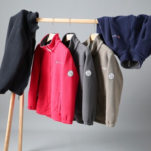 Foreign Trade Men's Wear-Casual Trend Fashion Stand Collar Fleece Jacket Warm and Comfortable Jacket for Young Men in Autumn and Winter