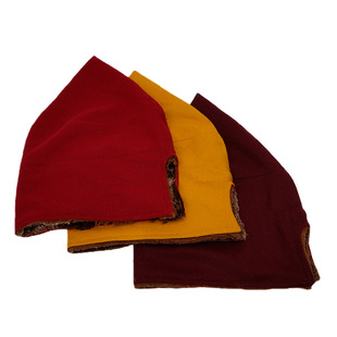 Winter Lama Monk Hat Tibetan Monk Woolen Hat Accessories Autumn and Winter Warm Cold-proof Thick Velvet