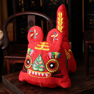 Avoidance of Five Poison Traditional Double-sided Embroidery Safe Tiger National Style Sachet Car Pendant Sachet Festive Year Gift