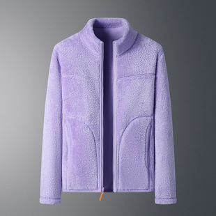 Double-sided Fleece Jacket Women's Autumn and Winter Fleece-lined Men's Coral Fleece Jacket Warm Fleece-lined Thickened