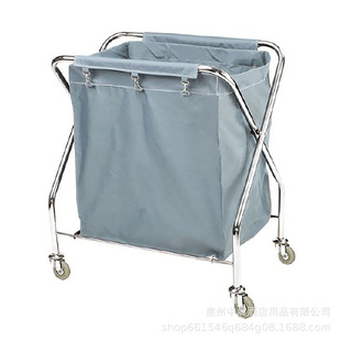 Hotel Guest Room Club Foldableing Stainless Steel Linen Car