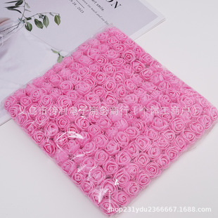 144 PE with Sha Simulation Foam Rose Lace Rose with Rod Mini Foam Simulation Small Flowers