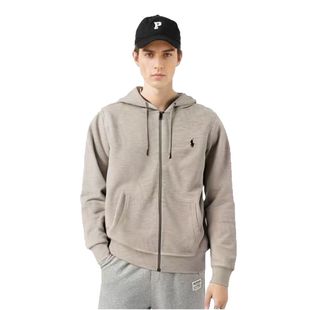 high quality Cross-border Foreign Trade Supply RL Ruff Pony Embroidered LOGO Sweatshirt Men's and Women's Hooded Sweatshirt Jacket