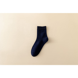 Cotton Socks, White Socks, Women's Mid-Calf Socks, Women's Spring and Summer Thin Loose-Mouth Anti-Pilling Confinement Socks, Sweat-Absorbent and Deodorant Socks