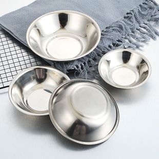 W&304 Stainless Steel Horse Bucket Kitchen Code Bucket Stainless Steel Basin Commercial Food Grade Rice Bowl Meat Buckle Small Bowl Horse Pocket Vegetable