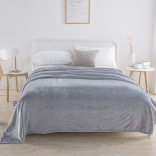Solid Color Thickened Falai Blanket Blanket Coral Fleece Bed Sheet Double-sided Fleece Blanket Children's Blanket Gift Wholesale