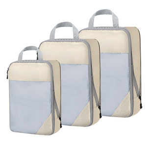 Travel Compressed Storage Bag suit Cross-border Exclusive for White Net Visual Storage Bag suit