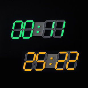 Hot sale large living room wall clock 3D multi-function clock timer gym wall clock simple INS style 6608
