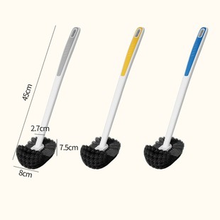 New Hemisphere Long Handle Toilet Brush Household No Dead Angle Wall Hanging Toilet Brush Squatting Pit Cleaning Toilet Cleaning Brush