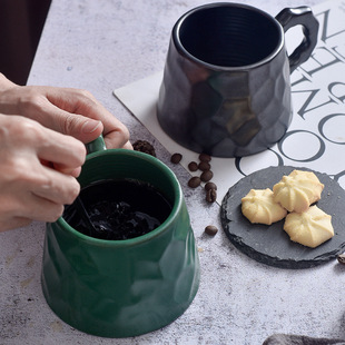 Japanese Style Vintage High Temperature Clay Mug Creative Coffee Cup Household Imitation Cast Iron Ceramic Water Cup Flower Tea Cup Customization