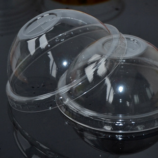 90/95 Cup Lid Spherical Lid Double Leather Milk Pudding Plastic Lid Bubble Tea Arch Lid High Lid 100
