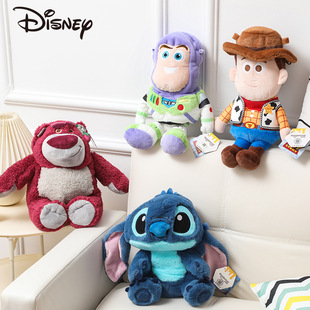 Disney подлинная плюшевая игрушка клубничный медведь Стич Базз Лайтер кукла Хуоди милая кукла сумка на плечо