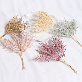 Simulation frost velvet branch plant fog pine feeling DIY hand-made accessories eternal flower wedding home decoration props wholesale