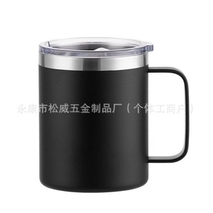 Amazon нержавеющая сталь вакуум 12oz ручка чашка офисная чашка 12oz кофейная чашка производитель прямой поставки