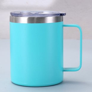 Трансграничное распыление 12oz14oz из нержавеющей стали кружка двухслойный вакуум с ручкой чашка изоляции офисная подарочная чашка для воды