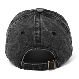 Cross-border European and American Amazon Barn Hair Don't Care letter embroidery vintage distressed washed hat