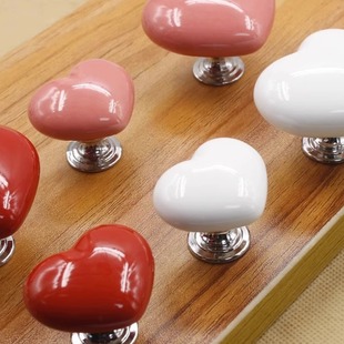 Color heart-shaped toilet lid press creative toilet toilet tank button auxiliary fashion love