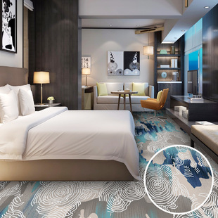 Hotel Carpet Large Area Full Shop Printed Carpet Billiards Hall Ballroom Hotel Guest Room Whole House Corridor Project