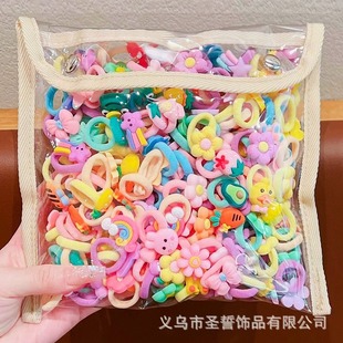 Rubber band children's little girl's hair rope hair ring does not hurt the new Korean baby hair accessories cartoon cute super cute small size