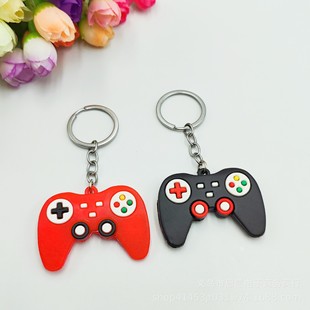 A variety of cute PVC soft rubber keychain pendant stall push scan code promotion small gifts