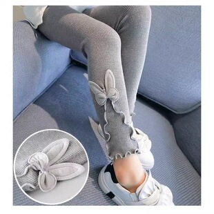 Girls' Leggings Spring and Autumn 2024 New Western Style Fashionable Outfit Children's Autumn Baby Girls' Autumn Pants