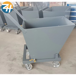 Factory wholesale workshop iron scrap car factory garbage waste transport turnover self-unloading hand push heavy iron scrap car