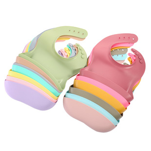 Baby's Special Food Pocket Dinner Sipper Wash-Free Sipper Waterproof Dirty Splash-Proof Children's Bib Silicone Bib