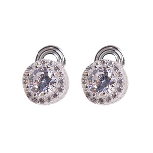 Exquisite Sparkling Gold Ear Clips, Zhao Lusi's Same Style Earrings, High-end Mosquito-repellent Ear Clips for Square and Round Faces Without Piercings