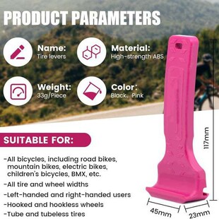 Трансграничный 2-in-1 Bicycle Tyre Lever Crowbar Комплект аварийного ремонта шин для велосипеда