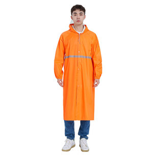 Long Thickened Oxford Cloth Wired Adult Men's and Women's Outdoor Long Wired Raincoat Full Body Waterproof Hiking Poncho