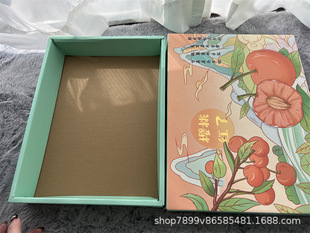 In stock Dalian meizao cherry packing box Shandong big cherry gift box carton Portable 2 Jin boutique carton