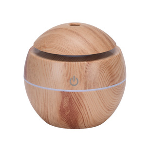 Home Decoration Colorful Light Atmosphere Mute Heavy Fog Volume Shallow Wood Grain USB Mini Mushroom Small Humidifier