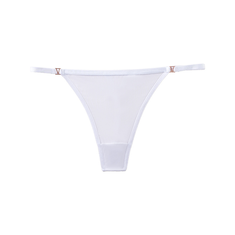 European and American cross-border sexy thong, pure and sexy low-rise thong, sexy, comfortable, breathable ice silk seamless women's underwear