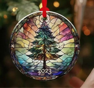Cross-border New Christmas 2023 Ornament Pendant Creative Christmas Tree Decoration Pendant