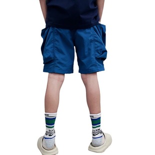 2025 summer new generation of big pocket work shorts boys big children fashion tide street