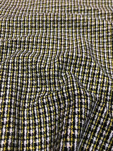 Ready Supply of Gold Thread Small Plaid Clothing/shoes and Hats/bag Fabric Fabric with Beautiful Price