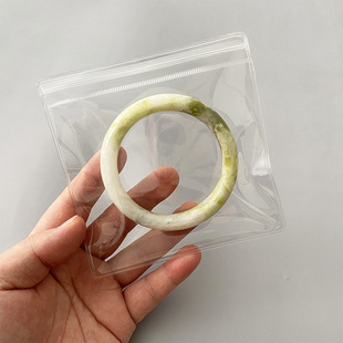 Portable small Jewelry earrings bracelet storage finishing transparent plastic PVC self-sealing bag jewelry INS sealed bag