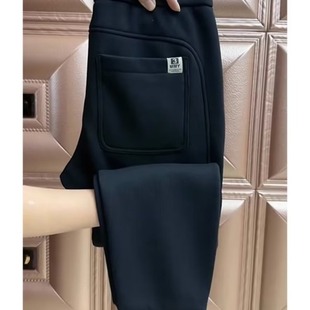 Casual pants men's 2023 autumn and winter solid color all-match Sports ankle-tied sweatpants trendy elastic waist ankle-tied harem pants