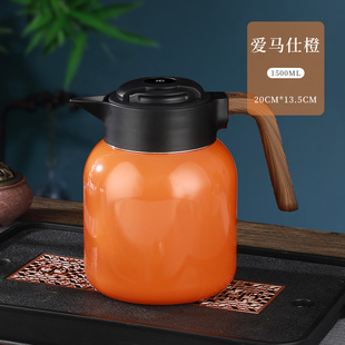 316 Stainless Steel Large Capacity Kettle Outdoor Thermos Household Stew Teapot Portable Thickened Double-Layer Vacuum Thermal Pot